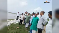 गंडक नदी के कटाव से परेशान ग्रामीणों को मिलेगी राहत, मंगलपुर में सांसद ने लिया जायजा, बोल्डर पीचिंग का निर्देश