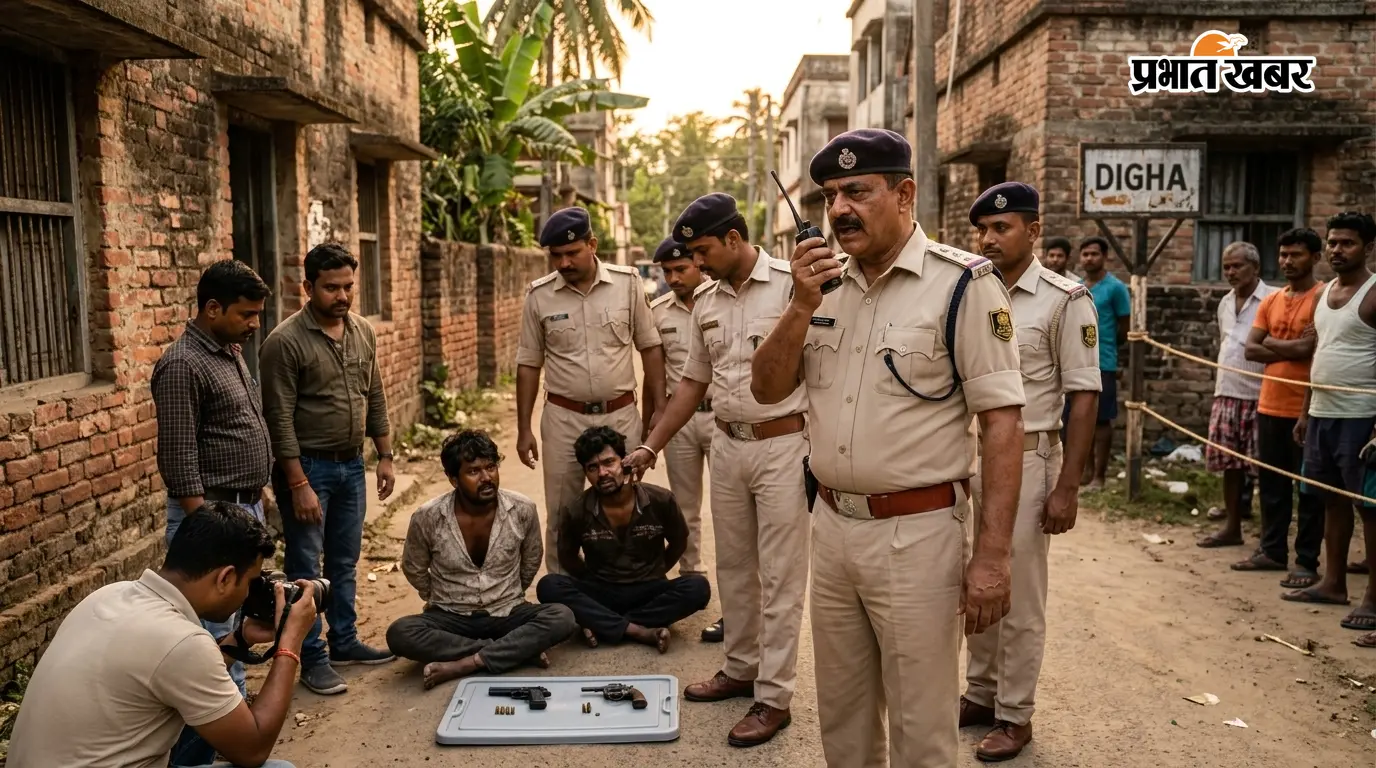 पटना: दीघा में वारदात से पहले पुलिस का एक्शन, दो अपराधी हथियारों के साथ गिरफ्तार