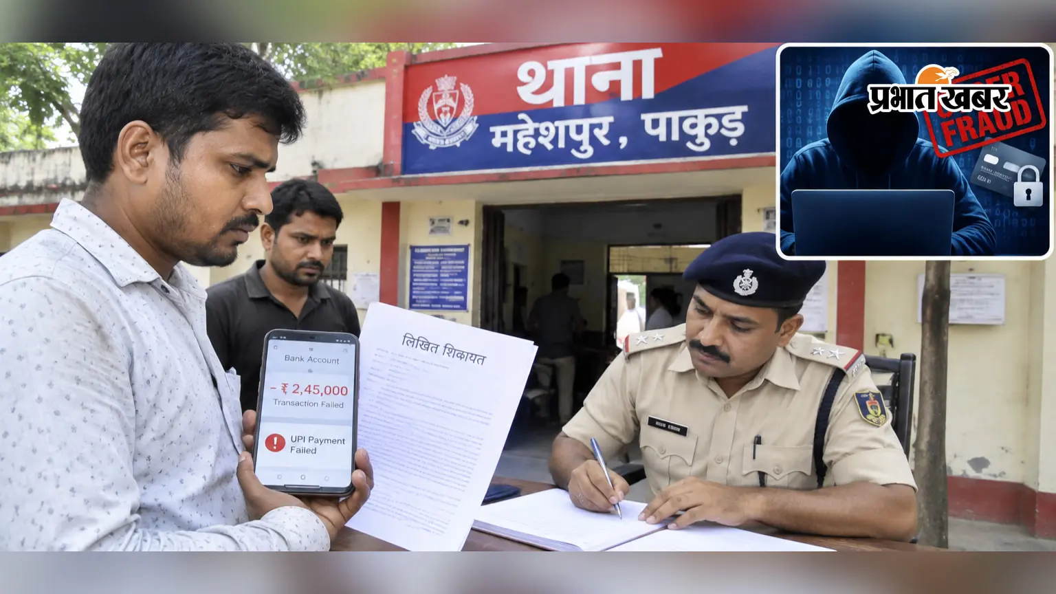 बैंक अफसर बनकर बुजुर्ग को लगाया चूना, सात झटकों में खाते से उड़ाये 4.48 लाख