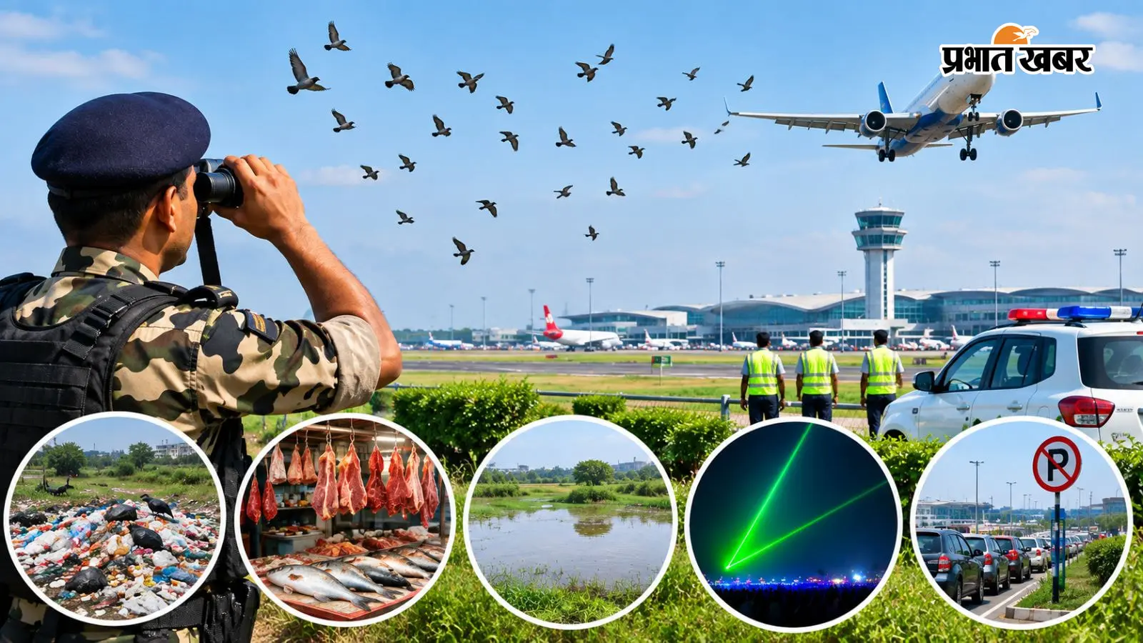 Patna Airport: बर्ड हिट से लेकर लेजर लाइट तक, पटना एयरपोर्ट की सुरक्षा के लिए बना नया प्लान