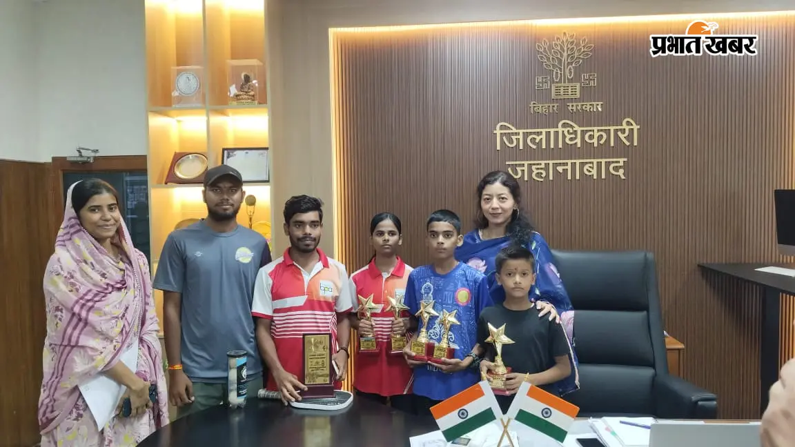 पिकलबॉल चैंपियनशिप में जहानाबाद के खिलाड़ियों ने जीते चार स्वर्ण समेत पांच पदक