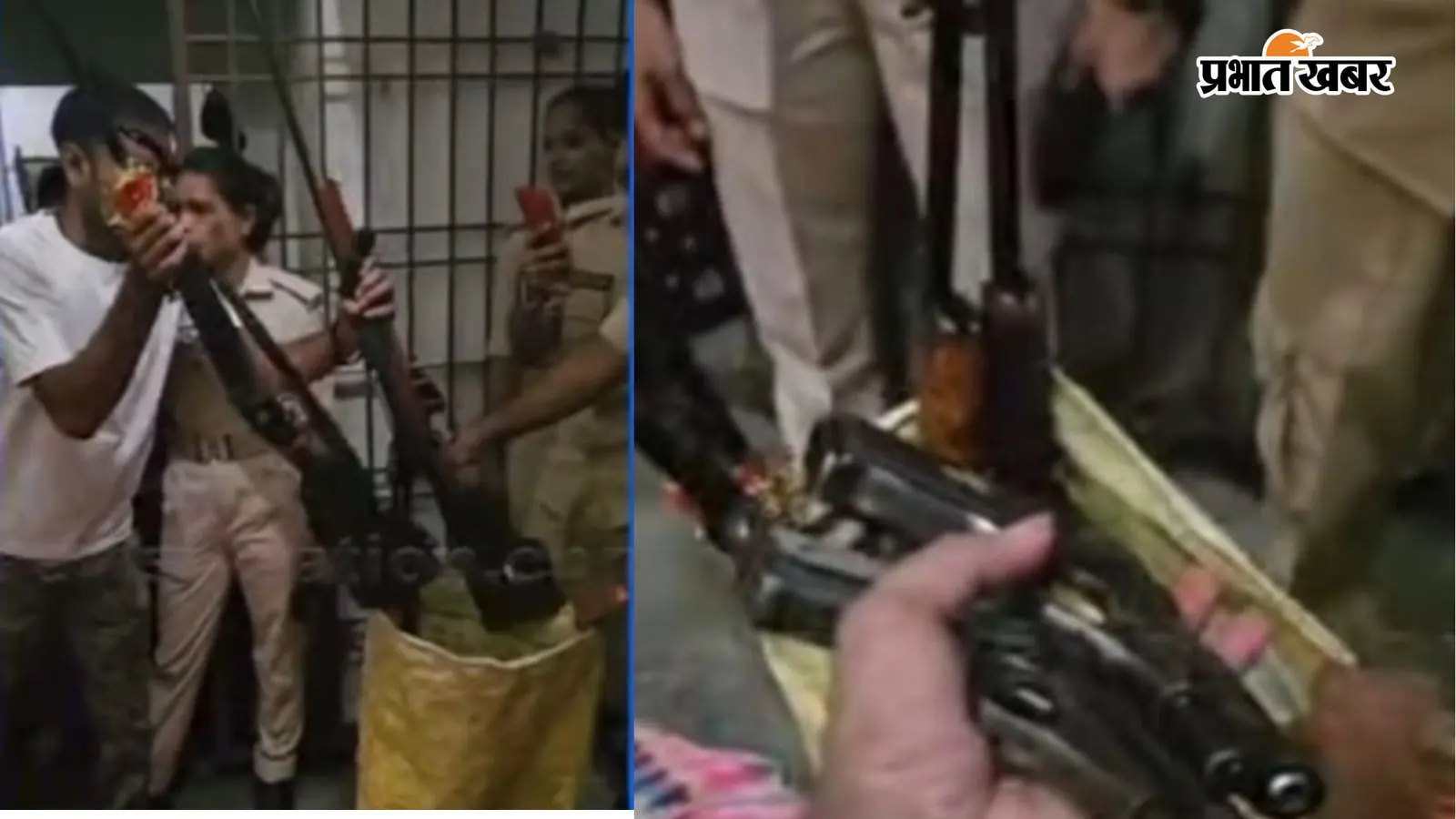 पटना में हथियारों का पूजन, पुलिस की छापेमारी में आठ आग्नेयास्त्र बरामद, दो गिरफ्तार