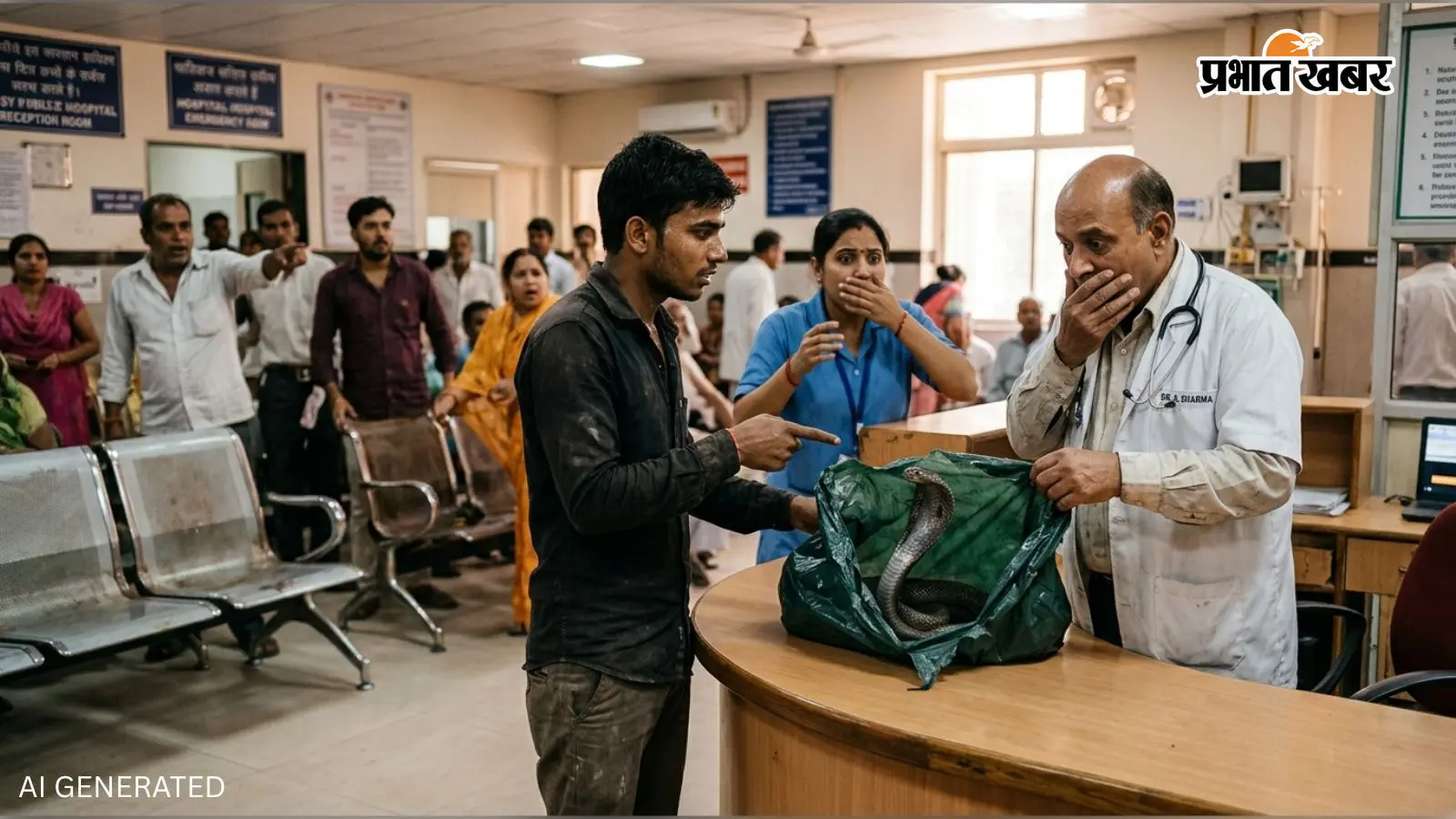 डॉक्टर साहब, यही है वो सांप... बरेली में जिसे पकड़कर अस्पताल पहुंचा युवक, थैली खुलते ही मचा हड़कंप, हर कोई रह गया हैरान
