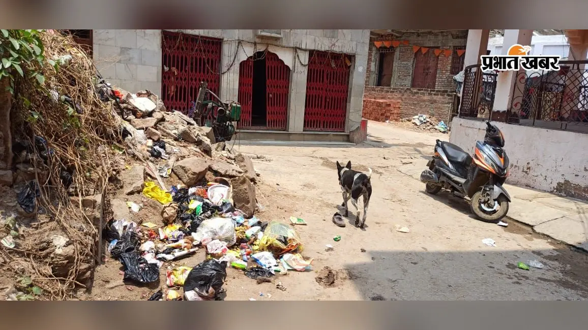 सासाराम : बड़की महादेव मंदिर के पास कूड़े का अंबार, श्रद्धालुओं के साथ मोहल्लेवासी भी परेशान