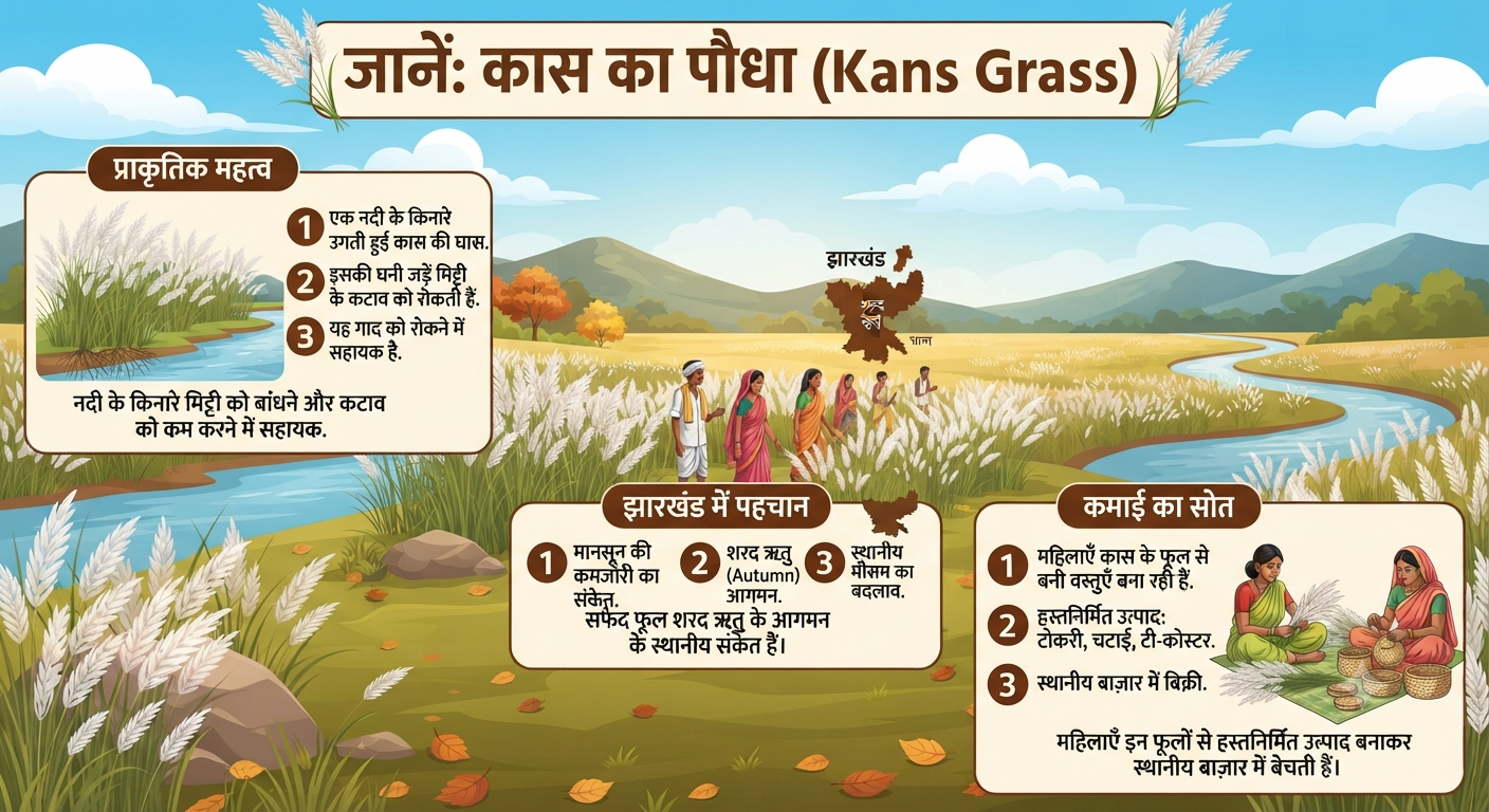 कास के फूल से जुड़ी जानकारी (AI Generated Image)