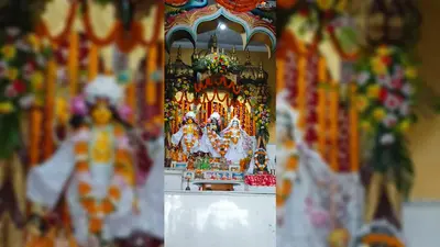 राधाष्टमी पर दुल्हन की तरह सजीं राधा-रानी, भजन-कीर्तन से गूंजा कन्हैयास्थान