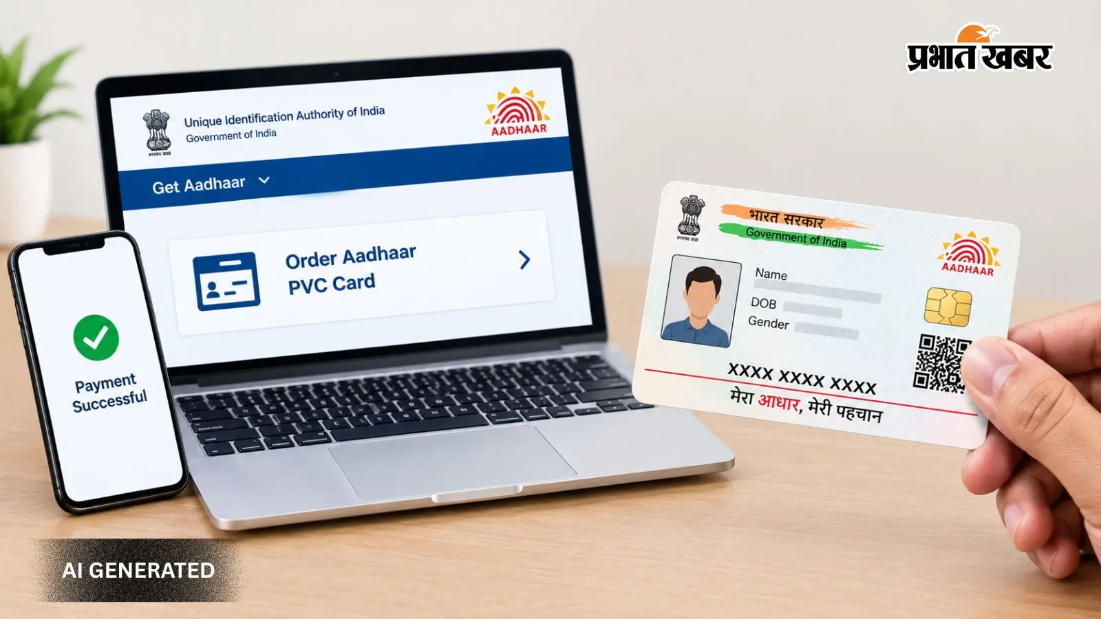 खो गया है Aadhaar Card? घर बैठे आसानी से मंगवाएं नया Plastic PVC Card