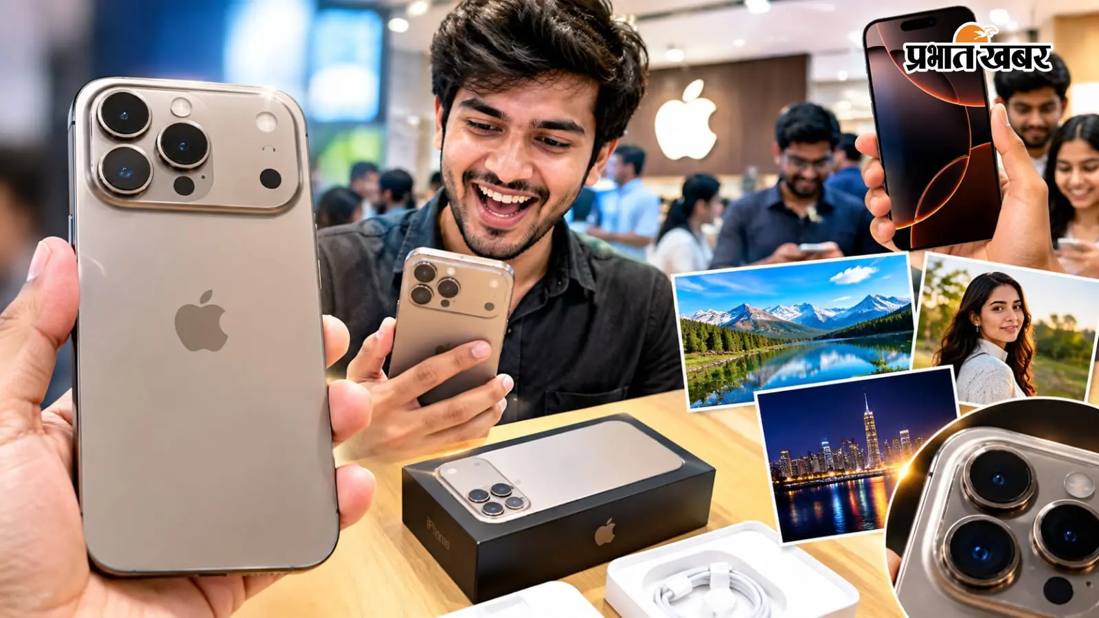 सेक्टर-18 में iPhone 18 Pro के लिए मॉल में उमड़ी भीड़, नोएडा में न्यू iPhone सीरीज की बिक्री शुरू, इस नए कलर की बढ़ी दीवानगी