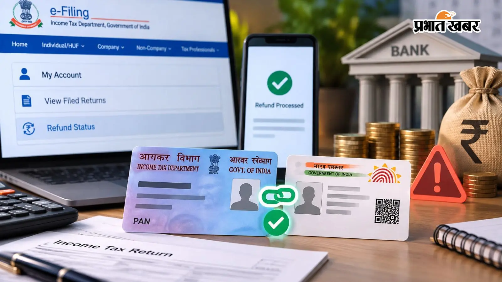 ITR Refund नहीं आया? PAN-Aadhaar की ये गलती रोक सकती है पैसा, ऐसे करें चेक
