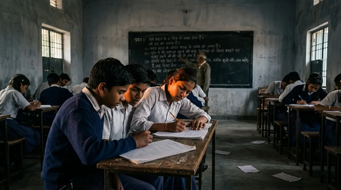 ब्लैकबोर्ड से सवाल उतारने में बीत रहा परीक्षा का समय, शिक्षक न्याय मोर्चा ने उठाई सरकारी स्कूलों में छपे प्रश्नपत्र देने की मांग