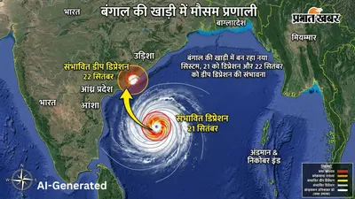 बंगाल की खाड़ी में बन रहा लो प्रेशर एरिया, 21-22 सितंबर को तेज होगी बारिश, IMD ने मछुआरों को किया अलर्ट