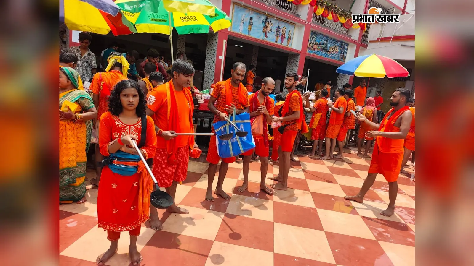 राधा अष्टमी पर बासुकिनाथ में 45 हजार कांवरियों ने बाबा फौजदारीनाथ पर चढ़ाया जल