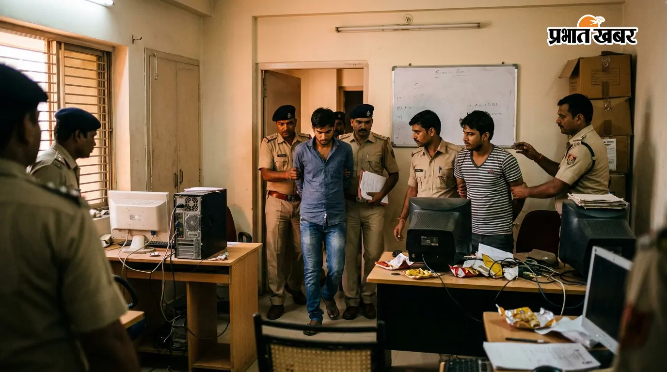 पटना में अंतरराष्ट्रीय साइबर सिंडिकेट का भंडाफोड़: गोला रोड के फ्लैट में चल रहा था कॉल सेंटर, फर्राटेदार अंग्रेजी बोल विदेशियों को ठगने वाले 4 MBA छात्र गिरफ्तार