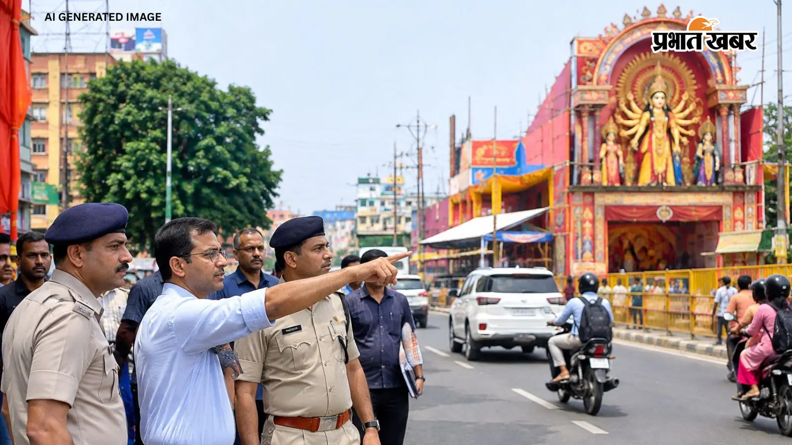 दुर्गापूजा से पहले रांची में ट्रैफिक और अतिक्रमण पर सख्ती, अवैध कट हटाने के निर्देश