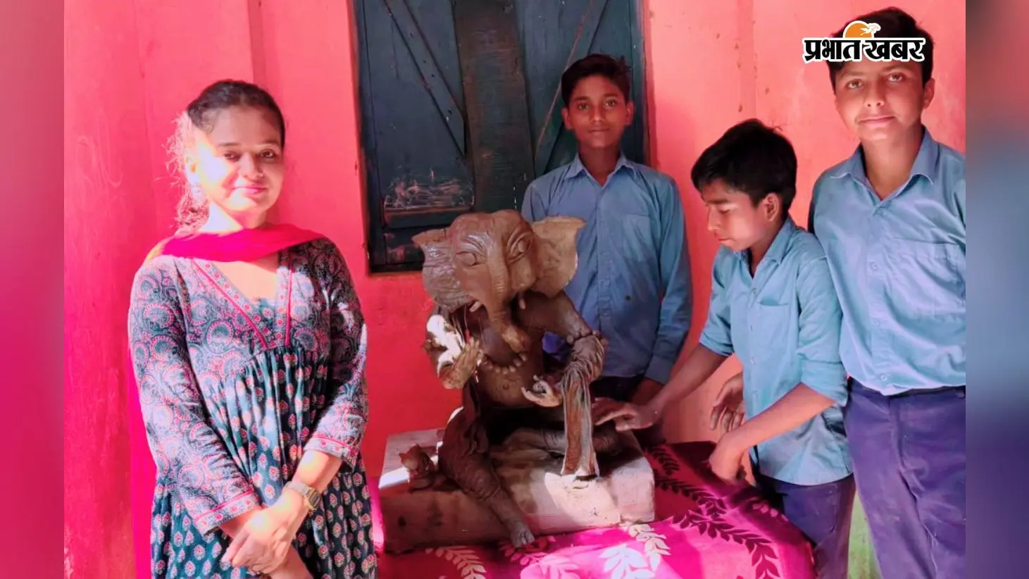 समस्तीपुर के स्कूल में बच्चों ने मिट्टी से बनाई गणेश की आकर्षक और जीवंत प्रतिमाएं