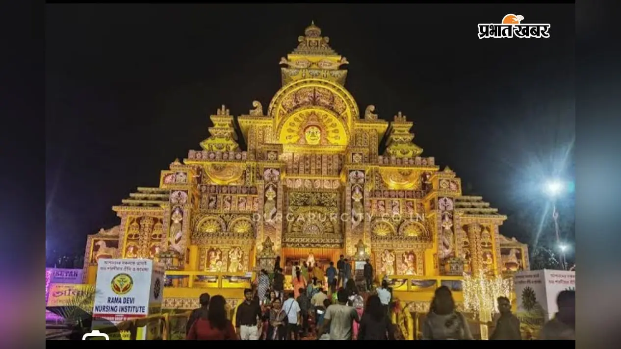 खूंटी में दुर्गापूजा की तैयारी तेज, 2 क्विंटल रुद्राक्ष से तैयार हो रही मां दुर्गा की प्रतिमा