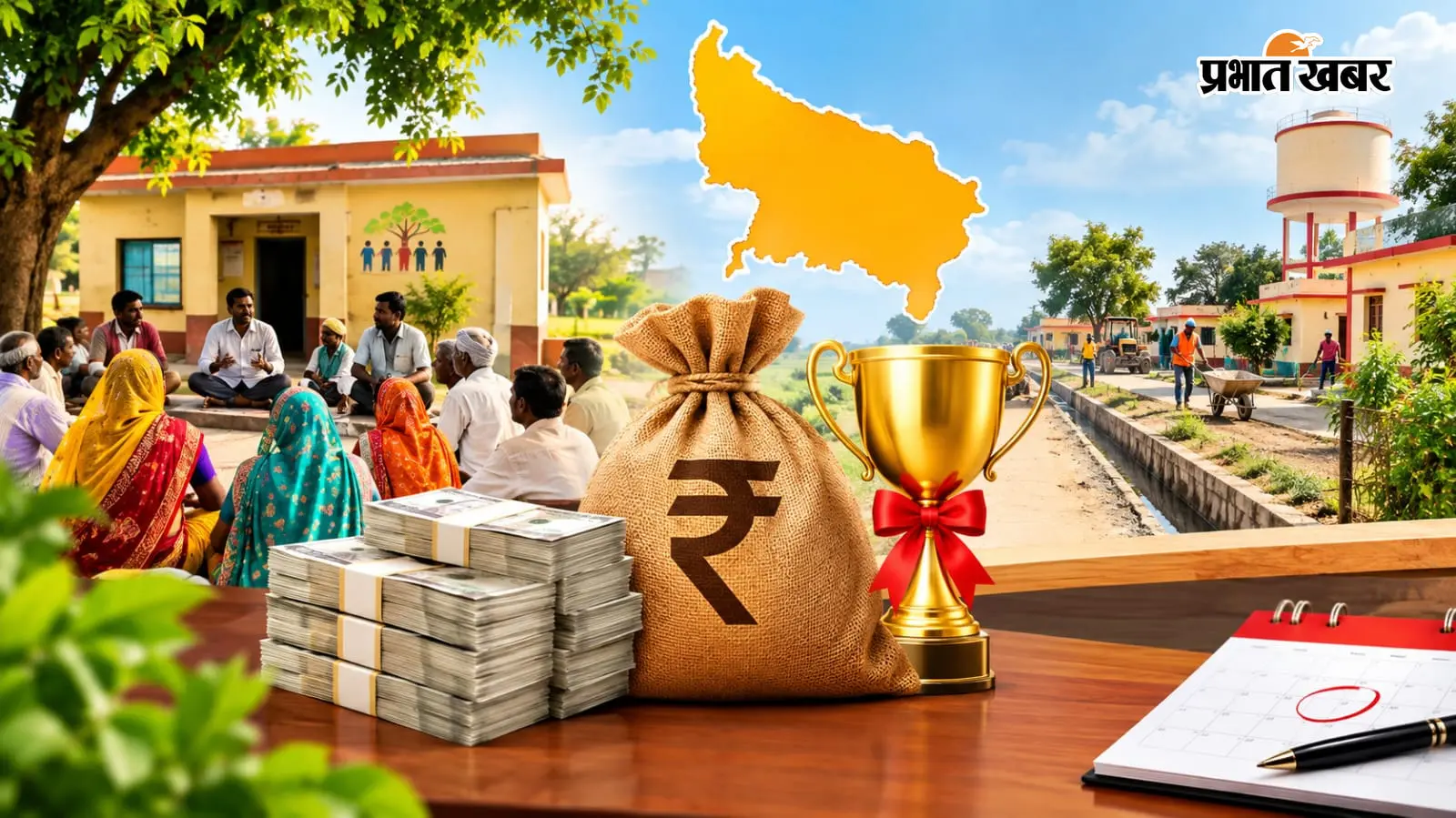 यूपी की ग्राम पंचायतों के लिए बड़ा ऐलान, अच्छे काम पर 50 लाख रुपये, 30 सितंबर है आवेदन की आखिरी तारीख