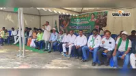 रामगढ़ में झामुमो का केंद्र के खिलाफ धरना, खान-खनिज विधेयक वापस लेने की मांग