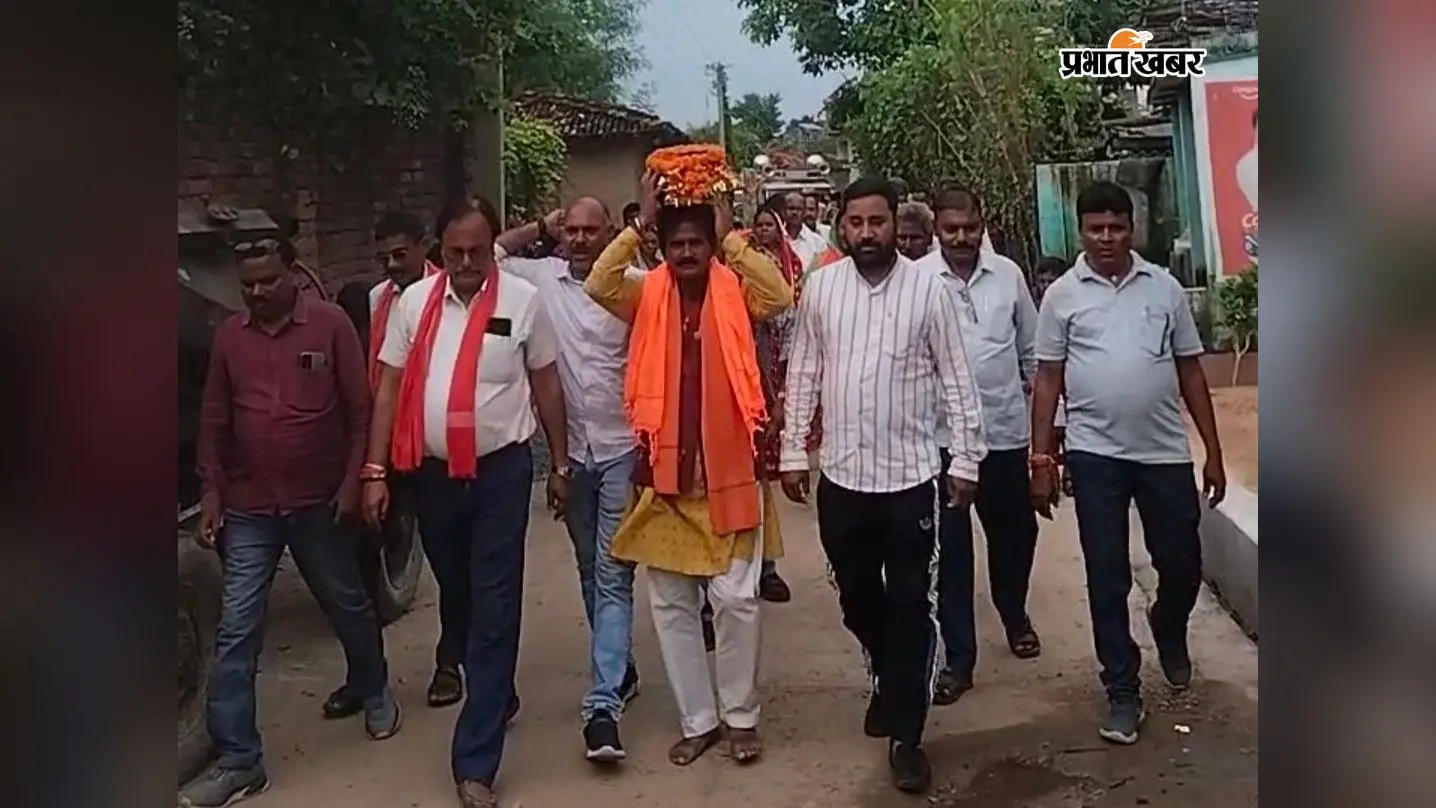 तुकबेरा में भाजपा की वंदन यात्रा, गाजे-बाजे के साथ निकले सैकड़ों कार्यकर्ता
