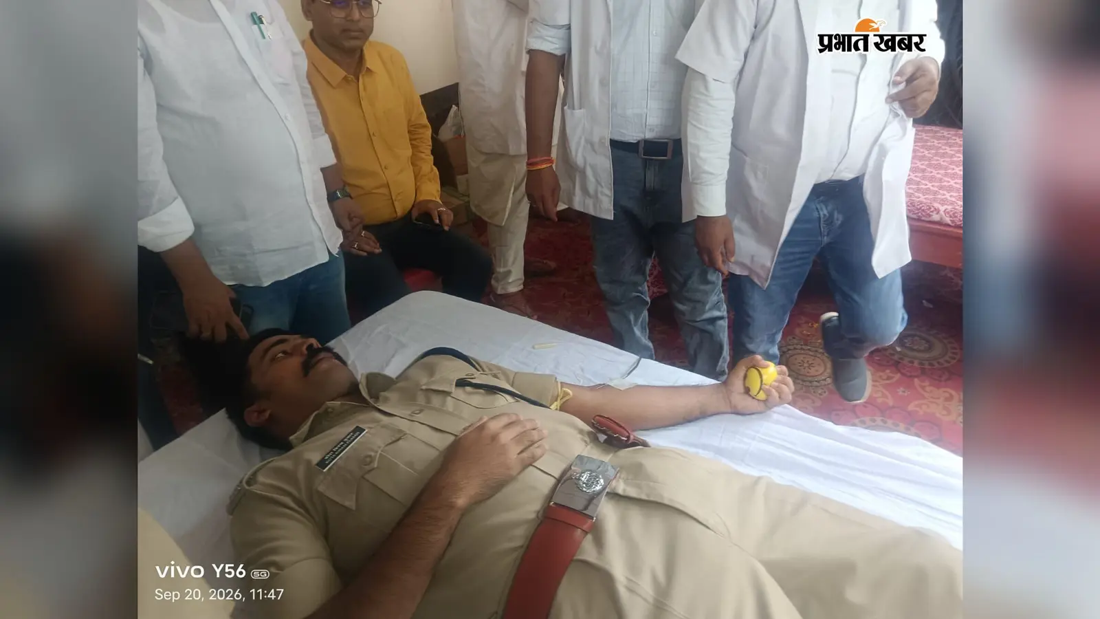 निरंकारी रक्तदान शिविर में 64 यूनिट रक्त संग्रह, एसपी समेत कई लोगों ने किया रक्तदान