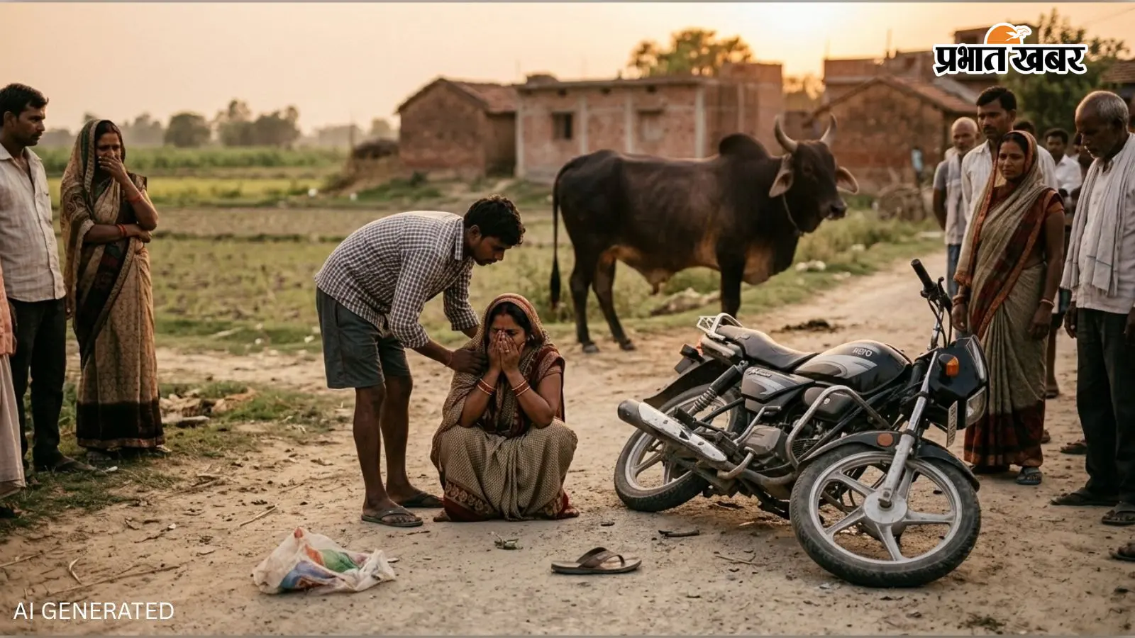शाहजहांपुर में सांड बना काल! अचानक बाइक के सामने आया, जोरदार टक्कर के बाद हुआ कुछ ऐसा कि परिवार में मचा कोहराम