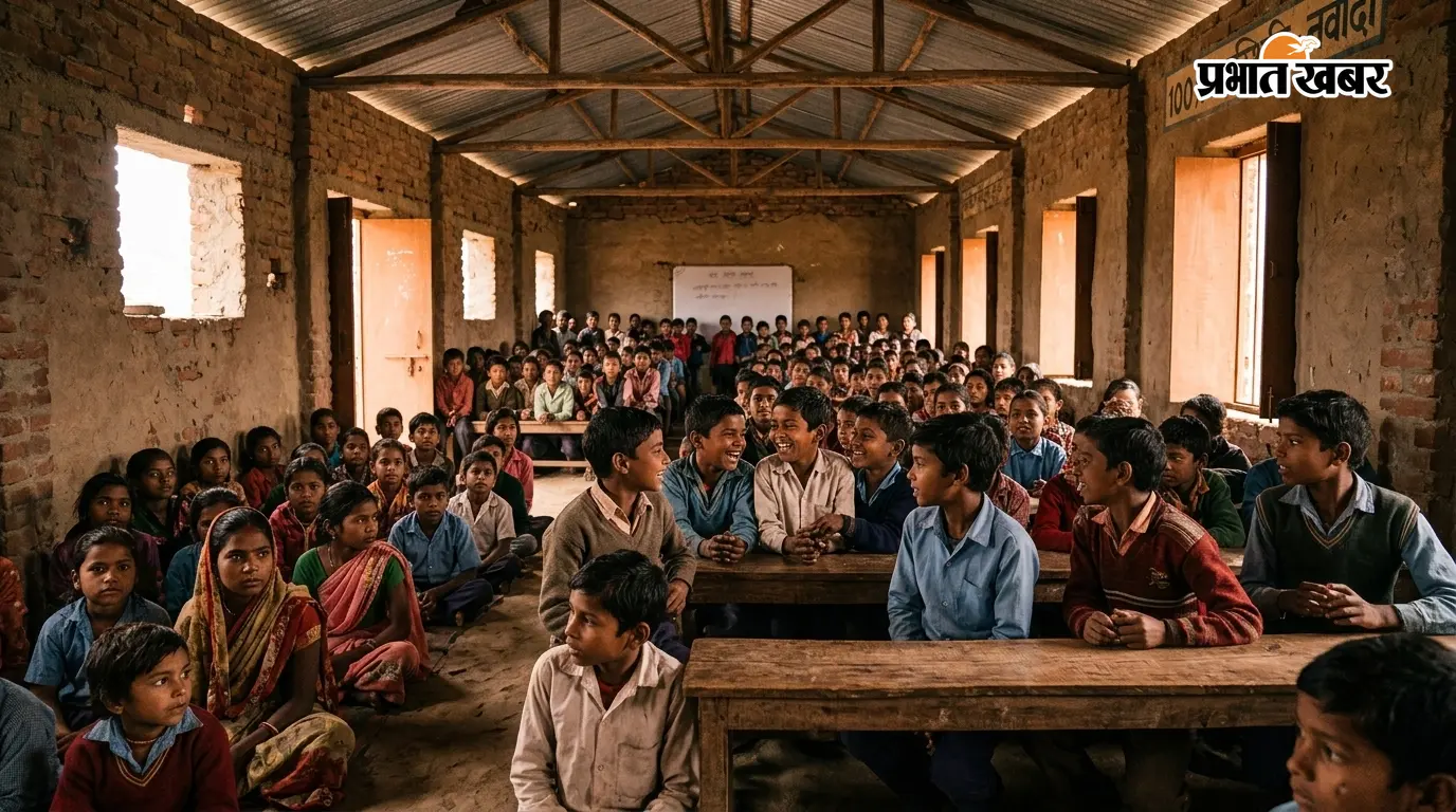 नवादा के स्कूल में 343 बच्चों की 100% उपस्थिति दर्ज, जांच में सिर्फ 118 मिले, हेडमास्टर से मांगा गया जवाब