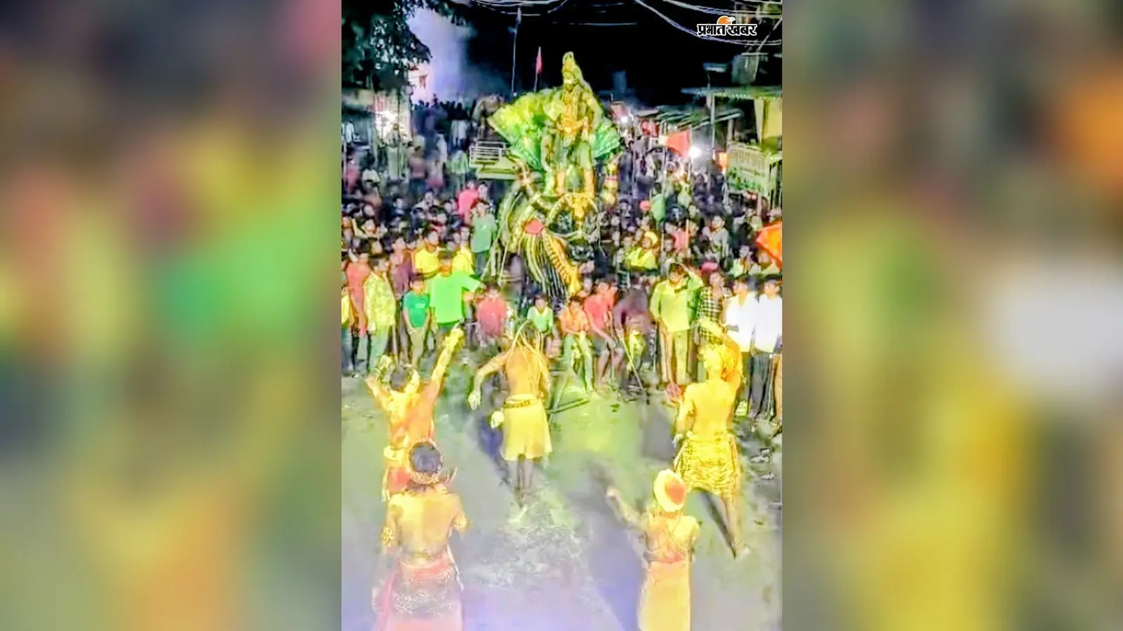 बड़हरिया के ज्ञानी मोड़ पर महावीरी मेला शांतिपूर्ण संपन्न, झांकियों और अखाड़ों के करतब ने मोहा मन
