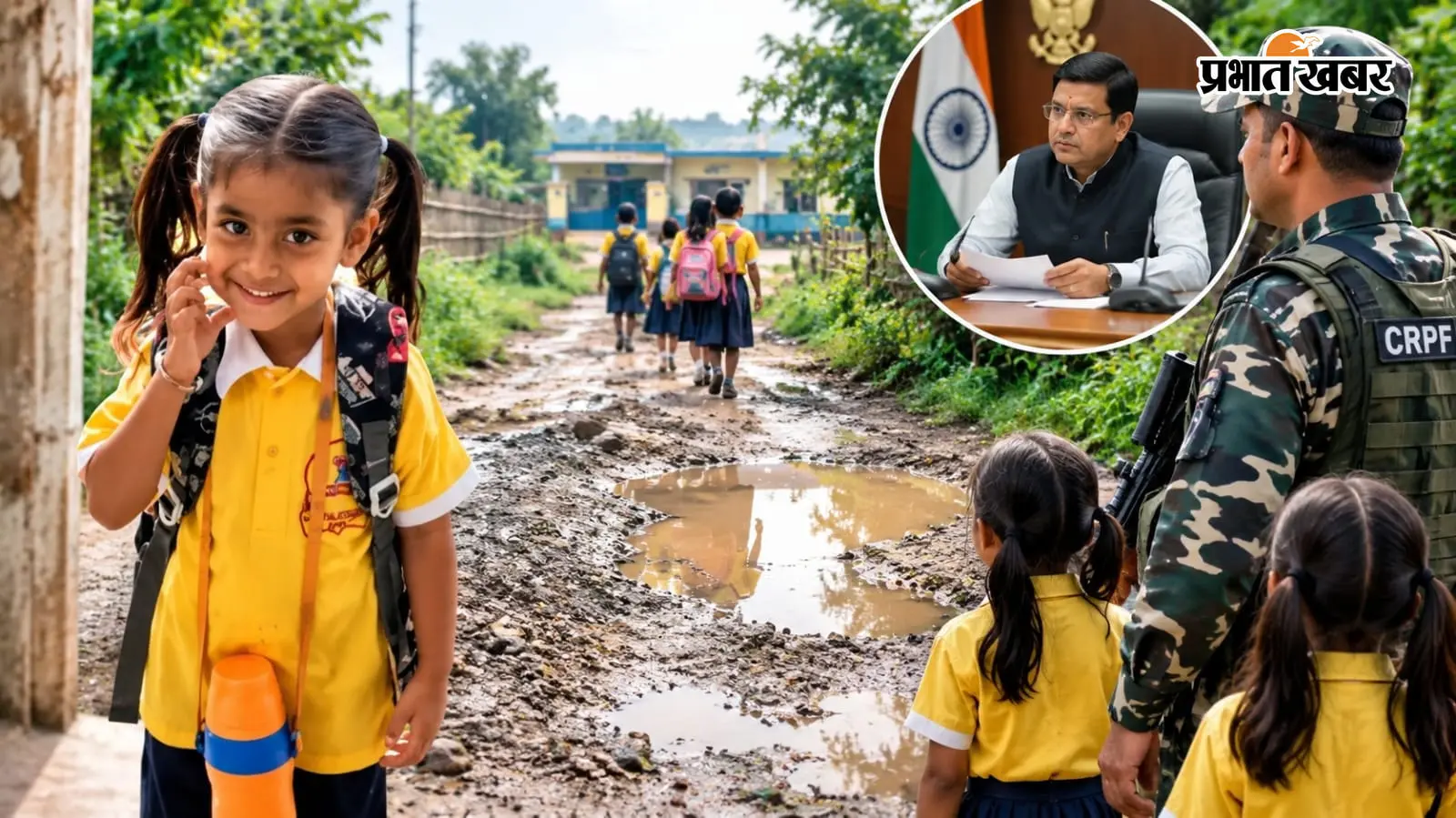 DM सर, हमारे घर से स्कूल तक रास्ता बनवा दीजिए, मऊ में CRPF जवान की 2 मासूम बच्चियों ने DM से लगाई गुहार, Video वायरल