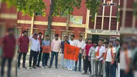 DUSU चुनाव में जीत के बाद एमजेके कॉलेज में जश्न, आतिशबाजी के साथ कार्यकर्ताओं ने मनाया विजय उत्सव