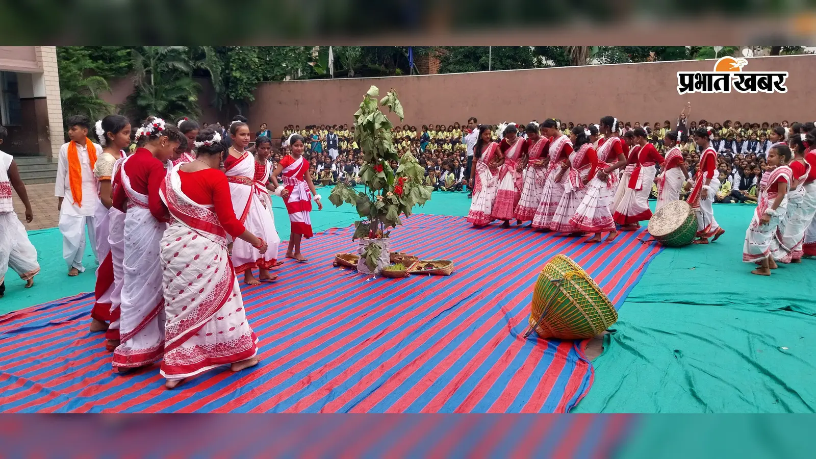 करमा महोत्सव में झूमे छात्र-छात्राएं, प्रकृति प्रेम का दिया संदेश