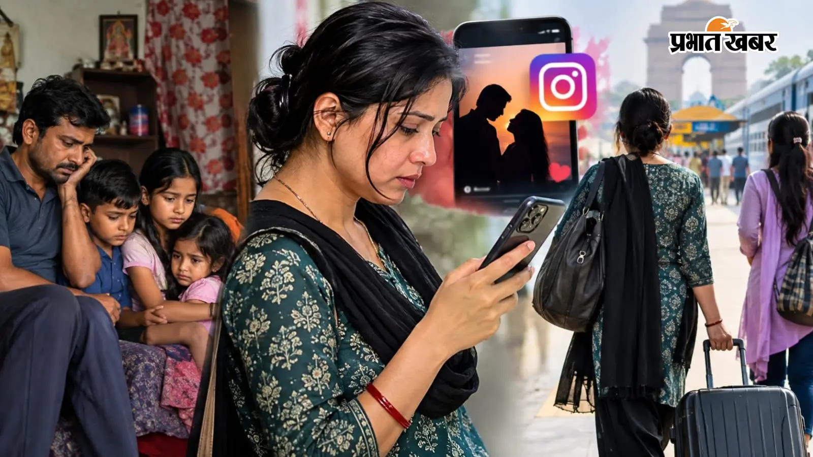 कानपुर में तीन बच्चों की मां को Instagram पर हुआ प्यार: पति-बच्चों को छोड़ दिल्ली पहुंची, बोली- सहेली संग रहूंगी