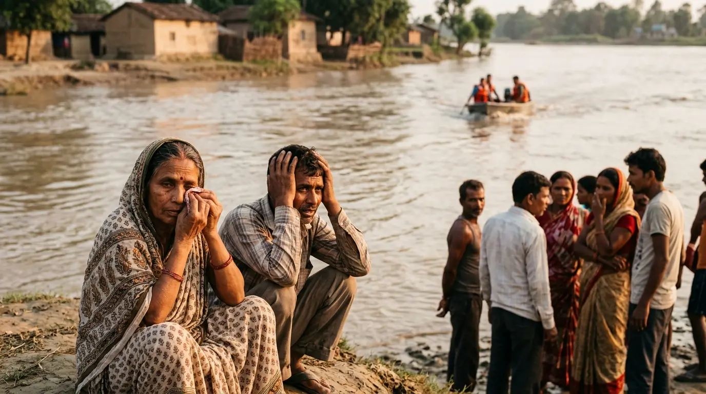 मां के बाद अब दो मासूम बेटियों का इंतजार, लालबकैया में डूबीं बहनों का दूसरे दिन भी नहीं मिला सुराग