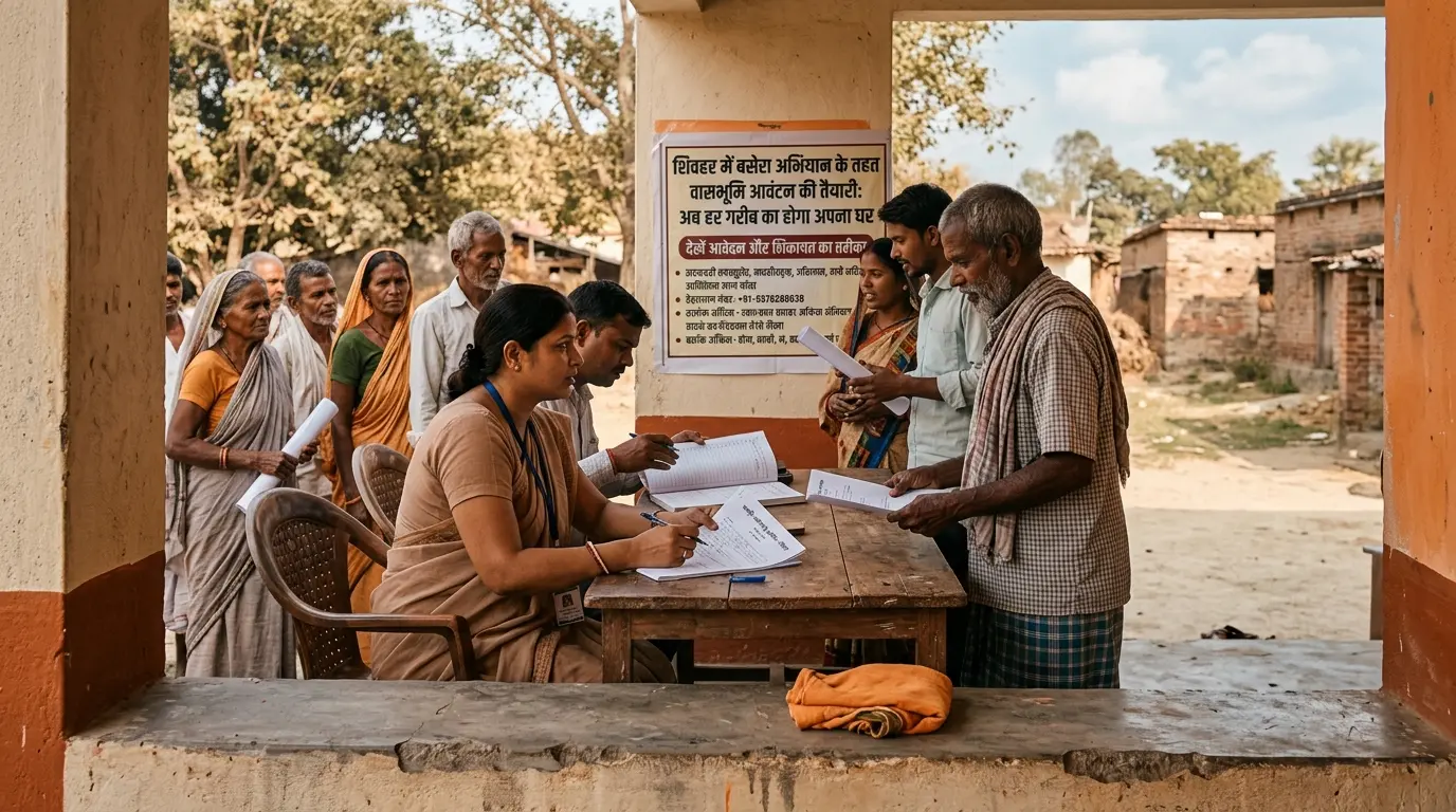 अब हर गरीब का होगा अपना घर: शिवहर में बसेरा अभियान के तहत वासभूमि आवंटन की तैयारी, देखें आवेदन और शिकायत का तरीका