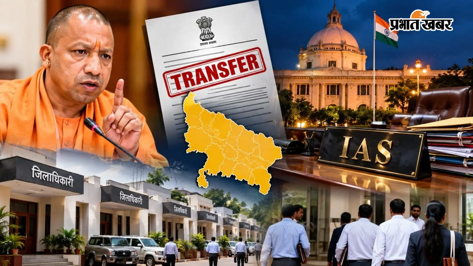 यूपी में फिर चला तबादला एक्सप्रेस , 34 IAS अफसरों को किए गए इधर से उधर, यहां देखें पूरी लिस्ट