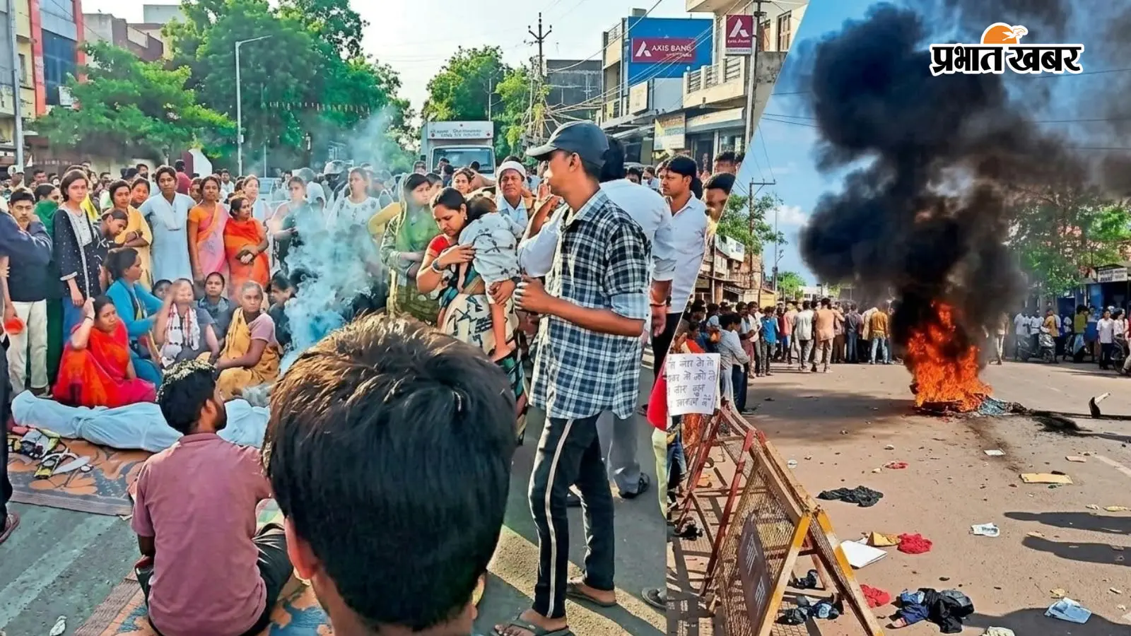 रात में क्रेटा ने युवक को कुचला, सुबह मौत से भड़का आक्रोश, शव रखकर लोगों ने सड़क किया जाम