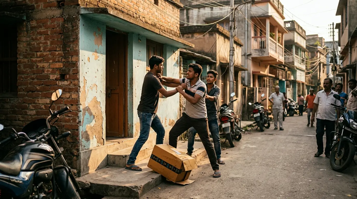 ऑनलाइन ऑर्डर से मंगाया सामान, पार्सल पहुंचते ही भिड़े युवक
