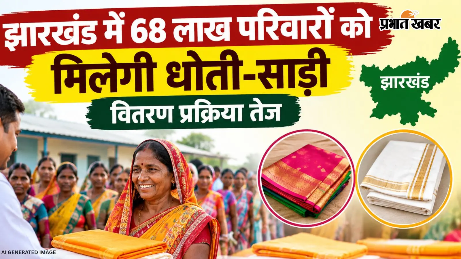 झारखंड में त्योहारों से पहले 68 लाख परिवारों को मिलेंगे वस्त्र, सभी डीसी को भेजा गया निर्देश
