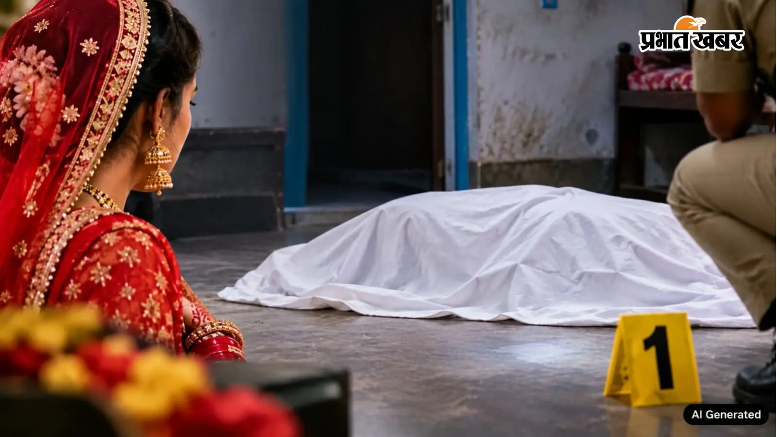 संदिग्ध हालत में नवविवाहिता की मौत, जमीन पर पड़ा मिला शव;
मायके वालों ने लगाया हत्या का आरोप