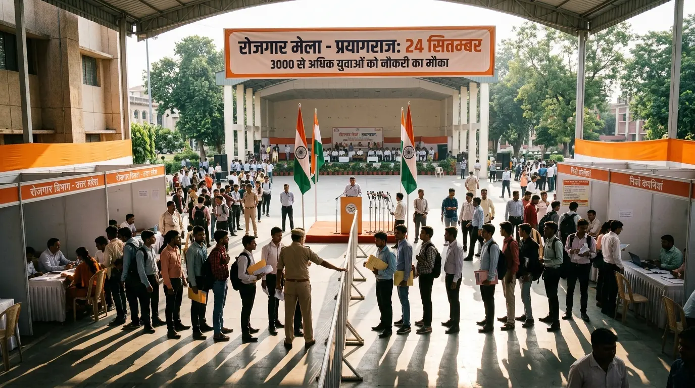 प्रयागराज में 24 सितंबर को लगेगा रोजगार मेला, 3000 से अधिक युवाओं को मिलेगा नौकरी का मौका