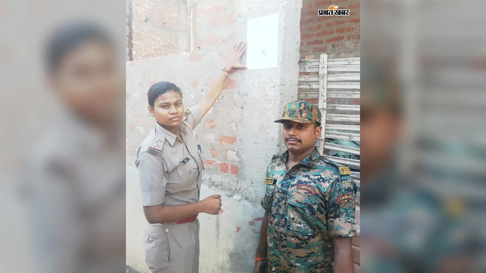 सीतामढ़ी पुलिस की बड़ी कार्रवाई, हत्या में वांटेड के घर पर चस्पा किया इश्तेहार