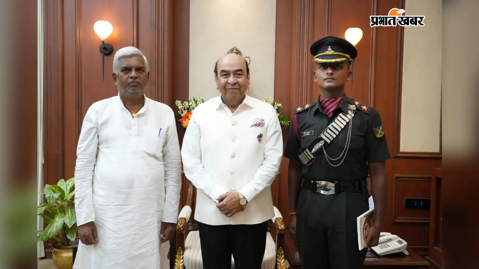 लेफ्टिनेंट अमित कुमार ने राज्यपाल से की शिष्टाचार मुलाकात, ईमानदारी से देश की सेवा करने की मिली सलाह