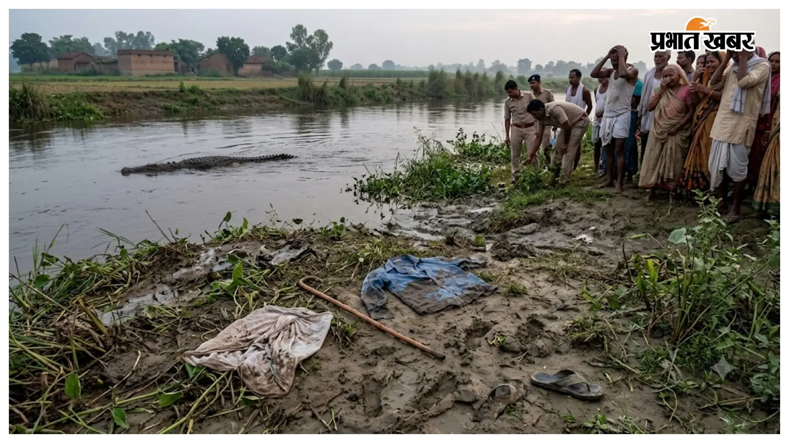 खेत से लौट रहे किसान पर मगरमच्छ का जानलेवा हमला, दर्दनाक मौत से गांव में कोहराम