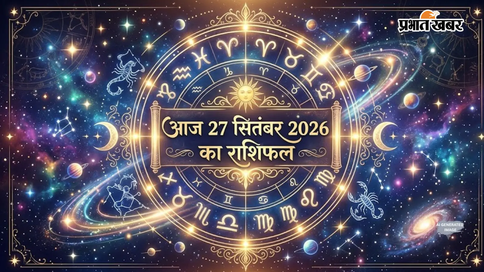 आज का राशिफल 27 सितंबर 2026: कर्क-मकर को धन लाभ, मेष-मिथुन में नए अवसर