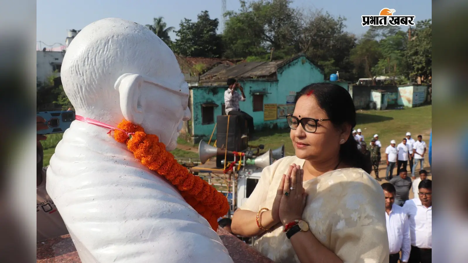 गांधी जयंती पर निकली स्वच्छता रैली, गांधी स्मारक पर दी श्रद्धांजलि