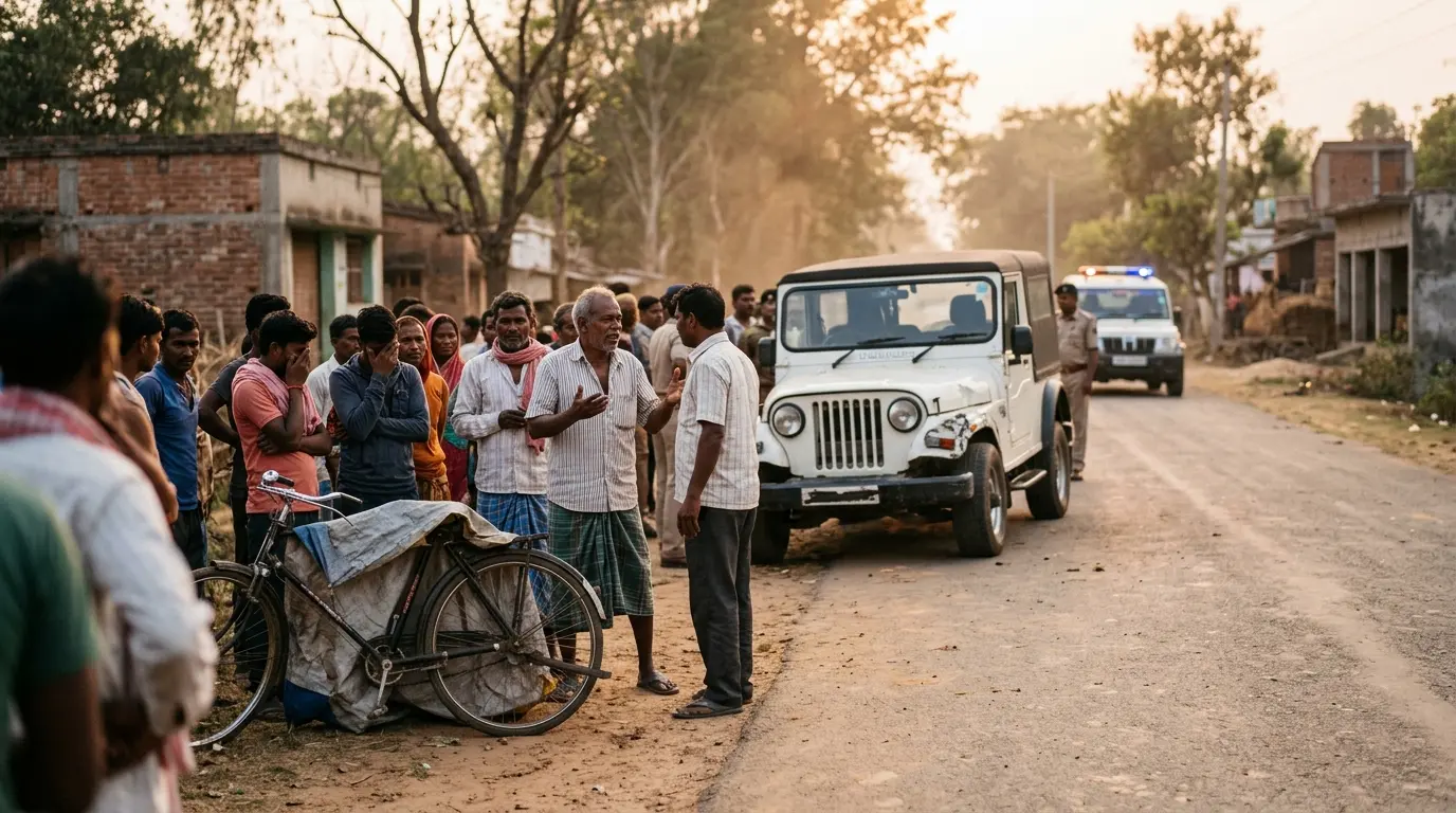 मैच देखकर लौट रहे साइकिल सवार को थार ने रौंदा, ठाकुरगंगटी-मेहरमा मुख्य मार्ग पर दर्दनाक मौत