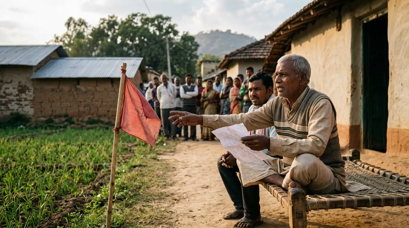 गोड्डा में पूर्व सैनिक की जमीन पर लाल झंडे की धमकी, मांगी सुरक्षा
