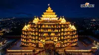 Photos: स्वर्वेद महामंदिर की तर्ज पर बनेगा रांची में भव्य दुर्गा पूजा पंडाल