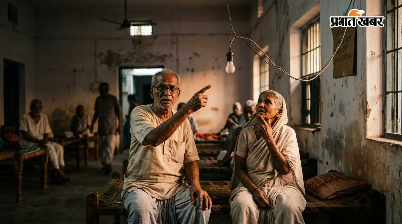 जामताड़ा वृद्धाश्रम में अंधेरा, लाइट व तार ठीक कराने की मांग