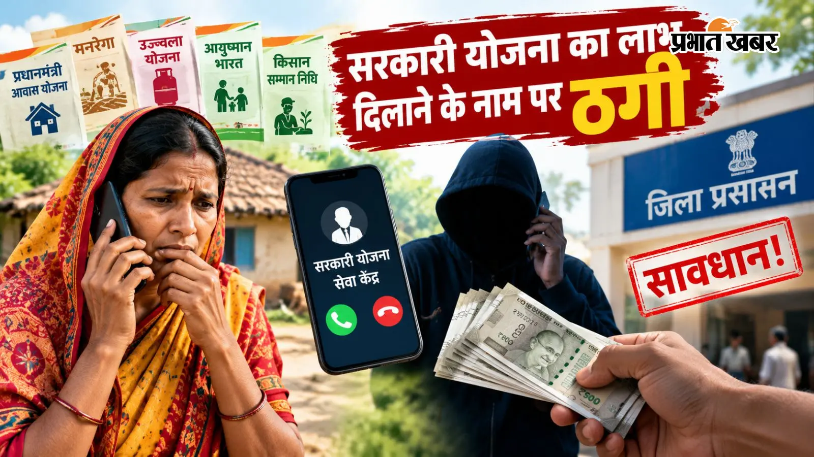 सरकारी योजना का लाभ दिलाने के नाम पर ठगी, OTP बताते ही खाते से उड़ गये 26,400 रुपये