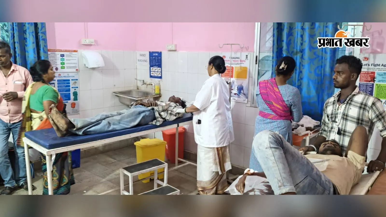चंदवा में दो अलग-अलग सड़क हादसे, आधा दर्जन लोग घायल; दो रिम्स रेफर